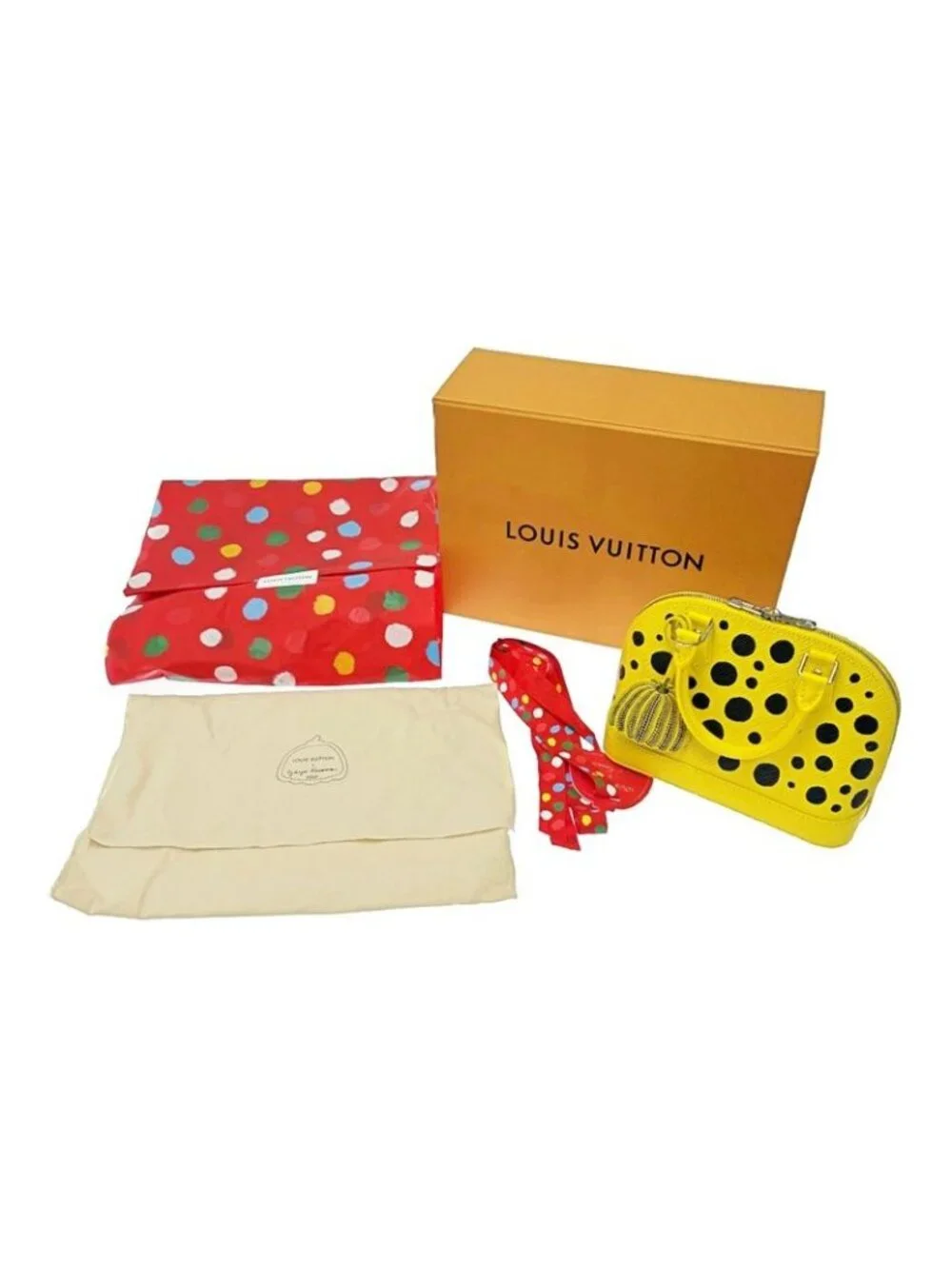 Louis Vuitton Epi Alma BB Yayoi Kusama Jone Noir